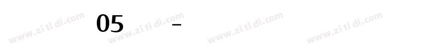 QanelasW05 Medium字体转换